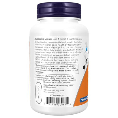 L-Carnitine, 1000 mg, 50 Tabs by Now Foods