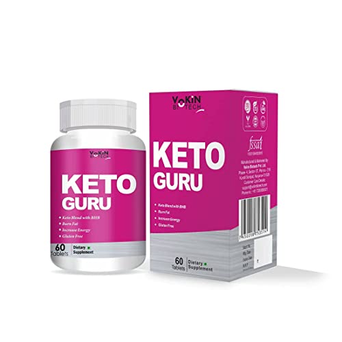 Vokin Biotech Keto Guru Tablets for weight loss | Fat Burner Supplement 60 Tablets