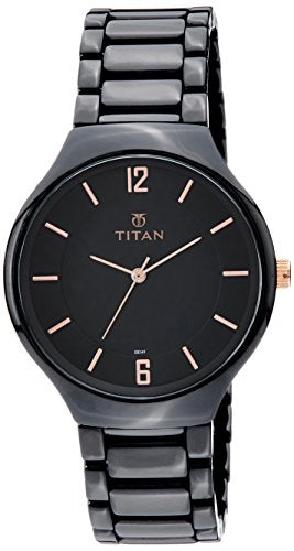 Titan Ceramic Analog Black Dial Men's Watch NM90014KC02/NN90014KC02/NP90014KC02/NQ90014KC02