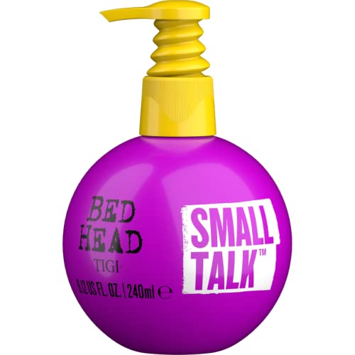 Bed Head TIGI Small Talk Hair Thickening Cream for Fine, Thin & Flat Hair, Builds up Body & Hair Vol Volumizing Cream for Thicker-Looking Hair, 240 ml