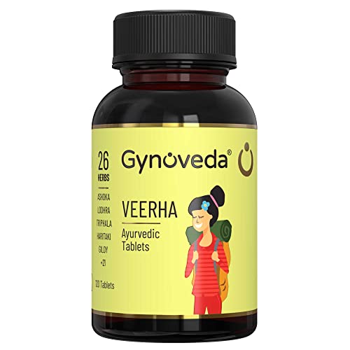 Gynoveda Veerha | 26 Premium Herbs | 1 Bottle 120 Ayurvedic Tablets