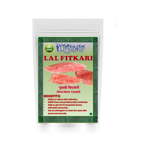 YUGANTAR GULABI PHITKARI RED - FITKARI LAL - POTASH ALUM 100 GM