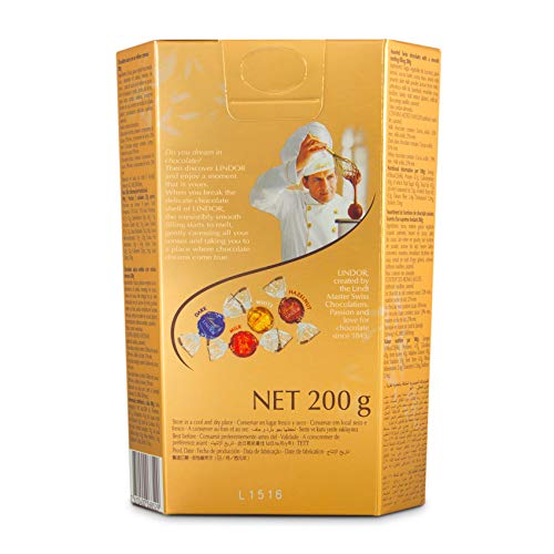 LINDT Lindor Milk Chocolate Box and LINDT Lindor Assorted Chocolate Box |Box of 2 | Perfect to Shareh Melting Filling | Approx. 16 Balls Each | 200 gm