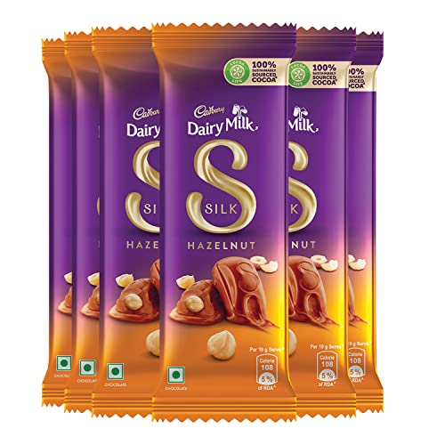 Cadbury Dairy Milk Silk Hazelnut Chocolate Bar, 58 g