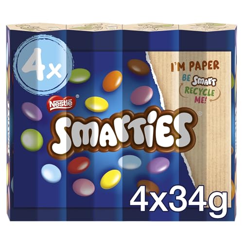 Nestle Smarties 4 Tube Pack Pouch, 152 g
