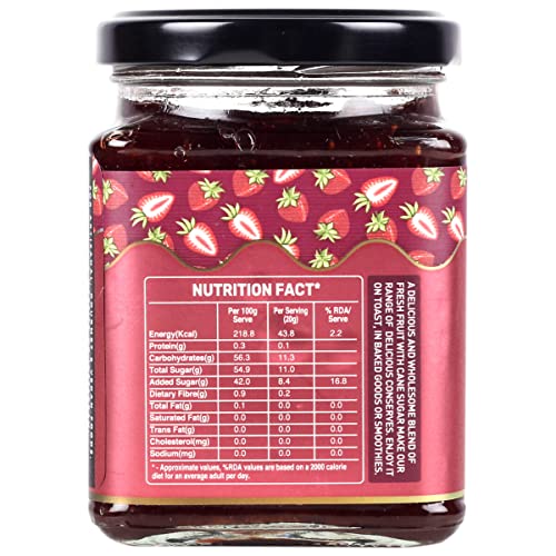 Urban Platter Strawberry Conserve, 330g (Gourmet Spread, Jam, Preserve)