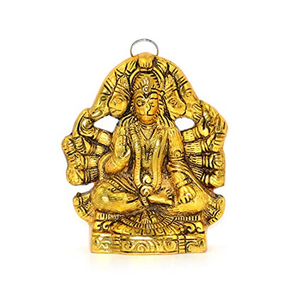 CraftVatika Panchmukhi Hanuman for Door Entrance Statue Wall Hanging Showpiece, (5.5 Inches, Height)