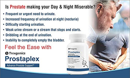 Trexgenics PROSTAPLEX Advanced Prostate Health function support formula (60 Veg capsules) Pack of 2