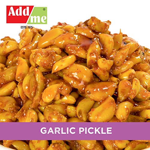Add me Home Made Hot Garlic Pickle 500 gm Spicy Lahsun Achar, 500g