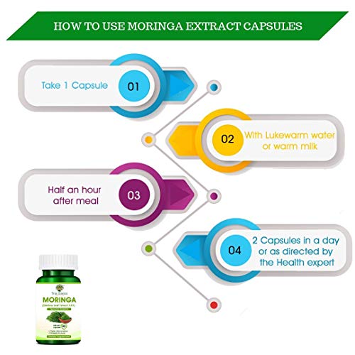 Heera Ayurvedic Research Foundation Moringa (Oliferia Leaf Extract 5:01)90 PCS. Veg Capsule(500 mg)