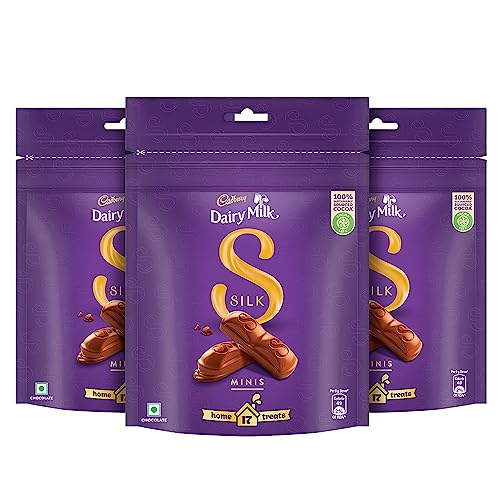 Cadbury Dairy Milk Silk Chocolate Home Treats, 162gm - Pack of 3