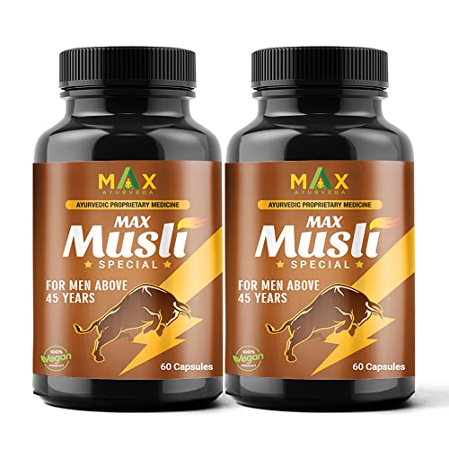 Max Ayurveda Musli Special Capsules For 45 Plus Men - (60 Capsules) Pack of 1