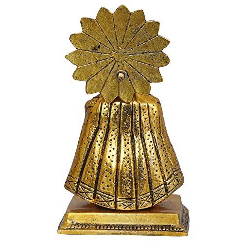 Baba Khatu Shyam ji Idol Statue Showpiece for Home and Pooja | Khatu Shyam Murti for Home and Car Dashboard (Gold, 6.5 Inches)