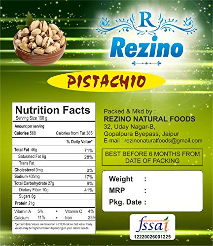 Rezino Premium Roasted & Salted Pistachios ( 250g X 2 )