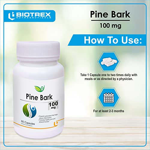 Biotrex Nutraceuticals Pine Bark 100Mg - 60 Capsules