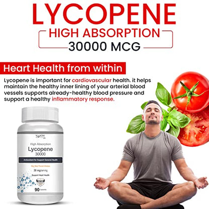 Vokin Biotech Lycopene 30mg, Support Heart health 90 Capsules