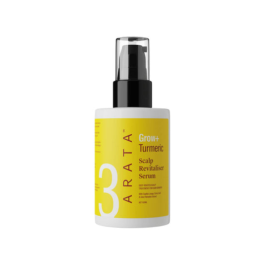 Arata Grow Turmeric Scalp Revitalizer Serum (100 ML) | Hair Growth Serum Powered By Capilia Longa– All Natural Active Ingredient