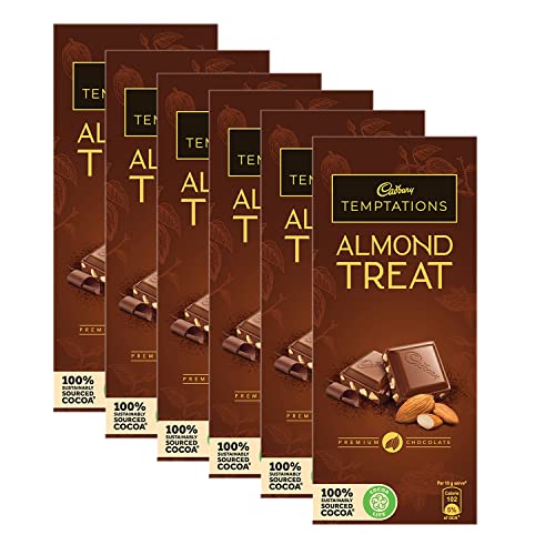 Cadbury Temptation Almond Treat Chocolate, 72g (Pack of 6)