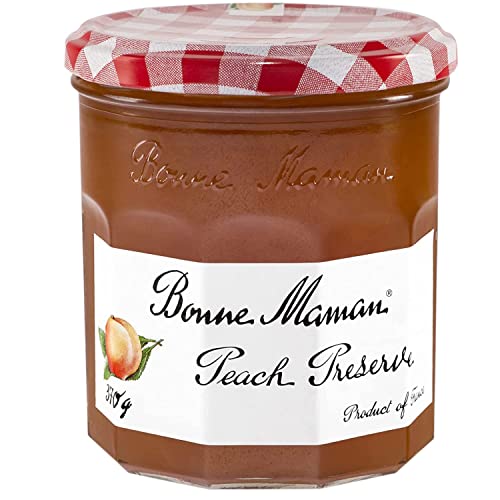 Bonne Maman Peach Preserve, Marmalade Fruit Jam, 13 oz / 370 g