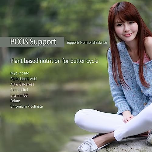 ANC PCOS Supplement - 40:1 Ratio 2000mg Myo-Inositol to 50mg with PCOS Vitamins & Minerals, 60 Capsules