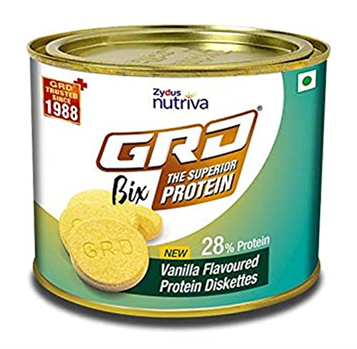 GRD Bix Vanilla Flavoured High protein biscuits with Immuno Nutrients, 250g