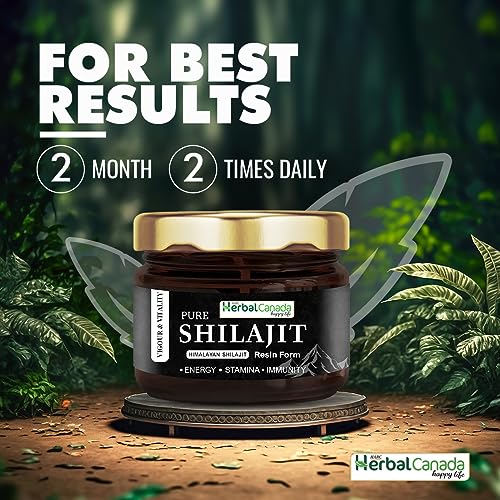 Herbal Canada Pure Himalayan Shilajit/Shilajeet Resin, 20g