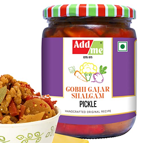 Add me Sweet & Sour Mixed Pickle of Gobhi shalgam gajar Pickle, 600gm