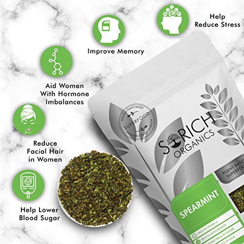 Sorich Organics Dry Spearmint Leaves Herbal Tea, 100g