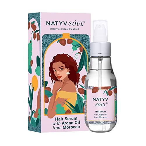 Natyv Soul Hair Serum with Argan Oil from Morocco | 3X Frizz Control | Improves Hair Shine | 100ML