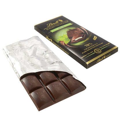 Lindt Edelbitter Mousse Minze Pouch, 150 g