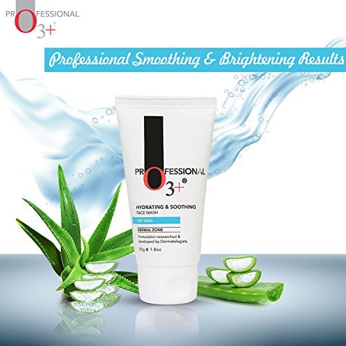 O3+ Hydrating & Soothing Face Wash with Aloe Vera and Cucumber Extracts, 50g