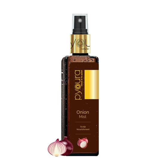 pyoura Hair Growth & Repair Serum | Onion Hair Serum for Healthy Hair| Supports Growth & Reduces Lostural Keratin Enhancer for Nourished Scalp | 100ml