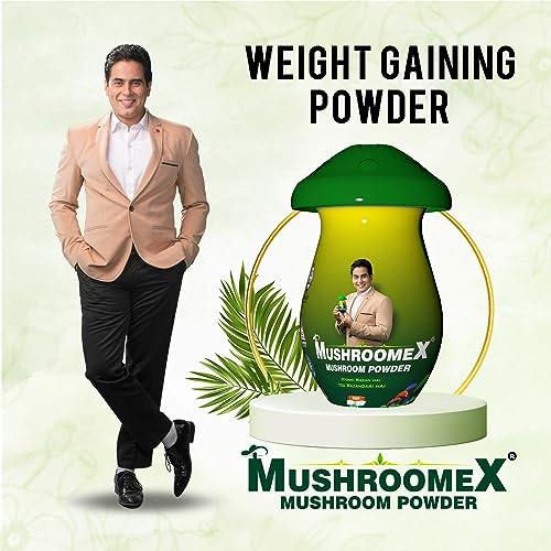 Mushroomex 100 Gram Mushroom Powder Ayurvedic Weight Gainer for Men Women with Natural Ingredients (Pack of 1)