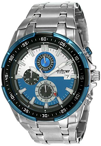 Titan Chronograph Multi-Colour Dial Men's Watch-NL90044KM03