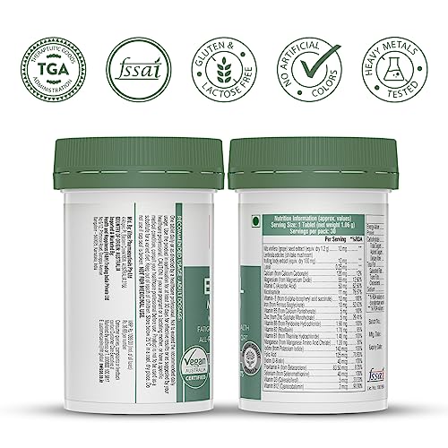 Swisse Essential Multivitamin For Men & Women, 30 Tablets - Vegan Certified Multivitamin with 100% R & Minerals - Australia's No. 1 Multivitamin Brand