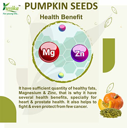 YUVIKA Pumpkin Seeds - Magaz Sitaphal (Imported Seeds) (400 Grams)