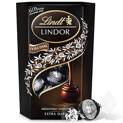 Lindt Lindor Extra Dark Truffles, 60% Cocoa, 200 g