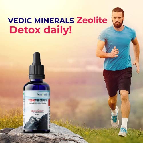 Asterveda Vedic Minerals Zeolite | Mega Cleanser | Humic and Fulvic Acid | Natural Body Cleanser & Detoxifier | Suitable for All Age Groups