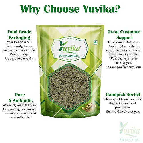 YUVIKA Sonf Choti - Saunf Barik - Foeniculum Vulgare - Fennel Seeds Small (200 Grams)