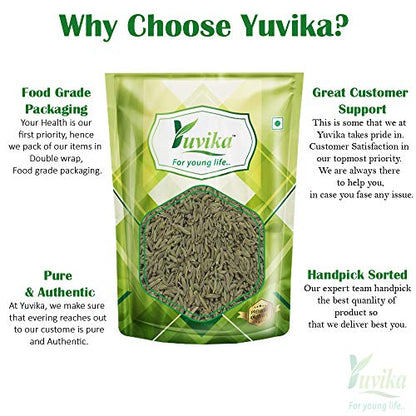 YUVIKA Sonf Choti - Saunf Barik - Foeniculum Vulgare - Fennel Seeds Small (200 Grams)