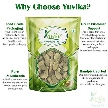 YUVIKA Elaichi Choti - Elachi Choti - Elettaria cardamomum - Green Cardamom Small (200 Grams)