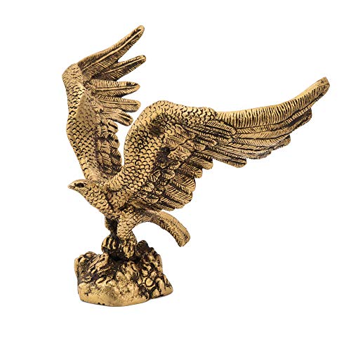 Collectible India Brass Eagle Statue Wild Bird Flying Hawk Sculpture F –  Shahi Feast