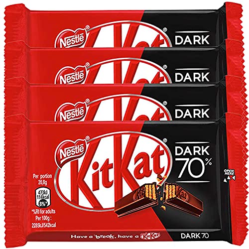 Nestle Kitkat 70% Dark Chocolate, 4 x 41.7 g