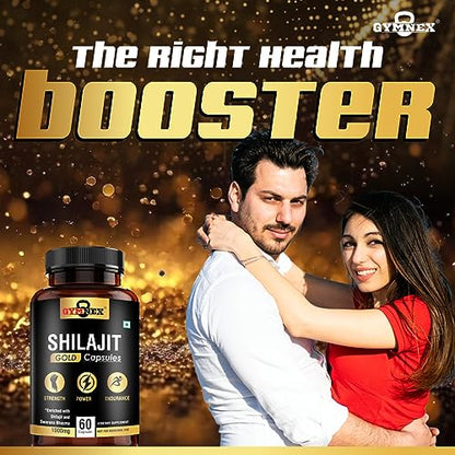 GYMNEX Shilajit Gold Capsules (60 Capsules)