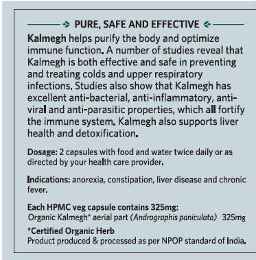 ORGANIC INDIA Kalmegh 60 Veg Capsules (Pack of 1)