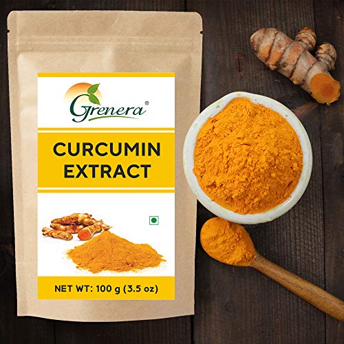 Grenera Pure Curcumin Extract Powder (Superior Turmeric Extract, 95% Curcuminoids) Immune & Joint Support, 100 grams