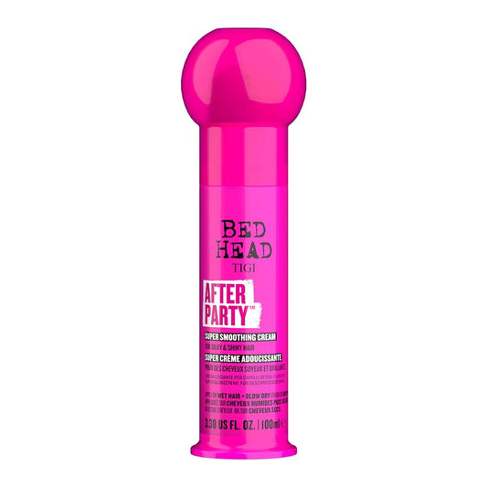 Bed Head TIGI After Party Super Smoothing Hair Cream For Silky & Shiny Hair with Castor Seed Oil, AnShine & Gloss, Suitable for All Hair Types, 100 ml