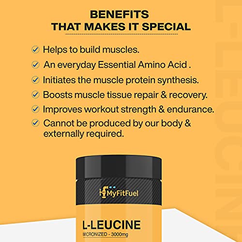 MyFitFuel L-Leucine (3000mg) 120 Capsules