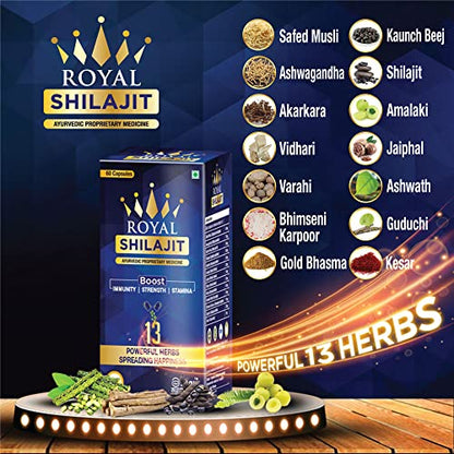 Max Ayurveda Royal Shilajit for Men - 60 Capsules