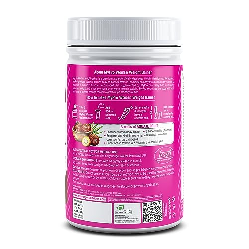 Mypro Sport Nutrition High Protein Women Weight Gainer For Increase Breast Muscle Chocolate Flavor For Women-1000 Gm